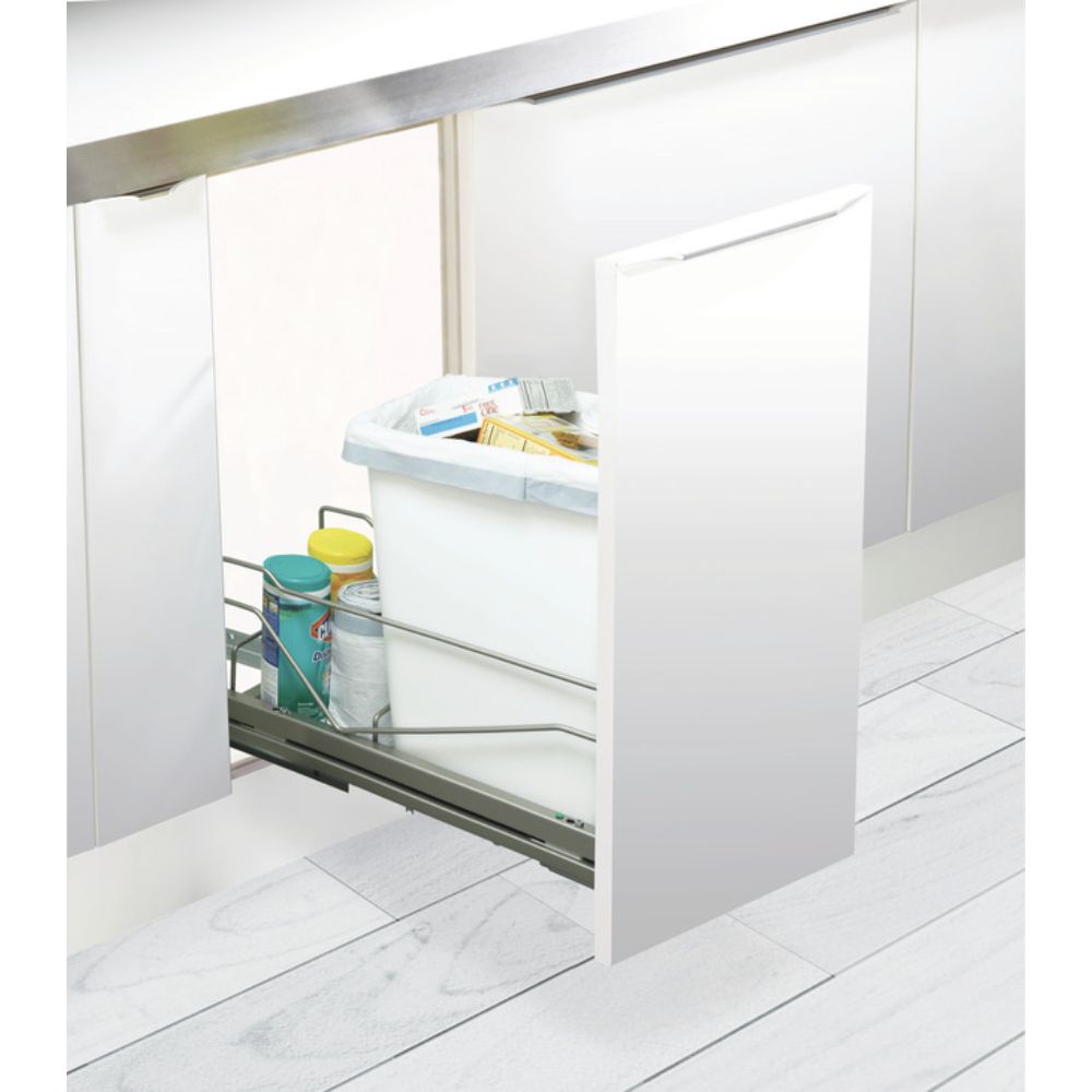 Hafele 502.56.820 Kesse Single Trash Pull-Out in Champagne