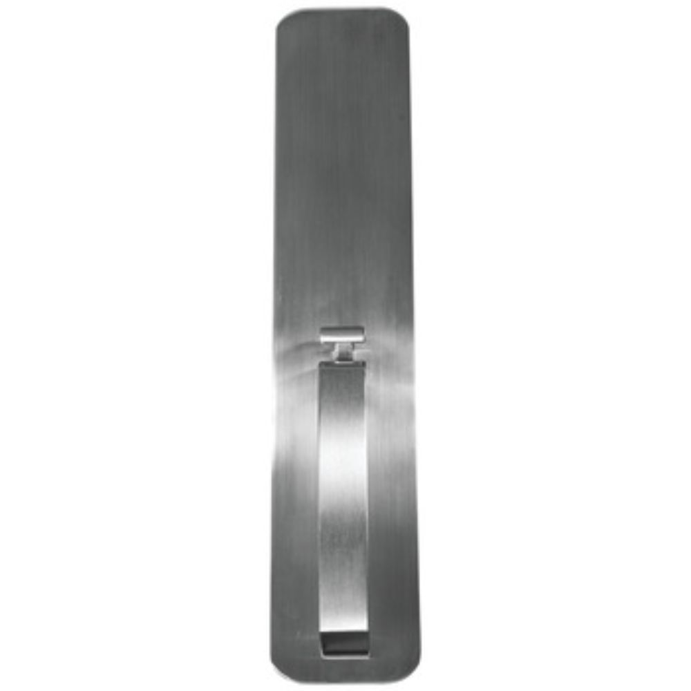 Hafele 911.79.486 Flat Top Plate Blank Pull Plate with Thumb piece for Passage Alloy cast in Satin Stainless Steel