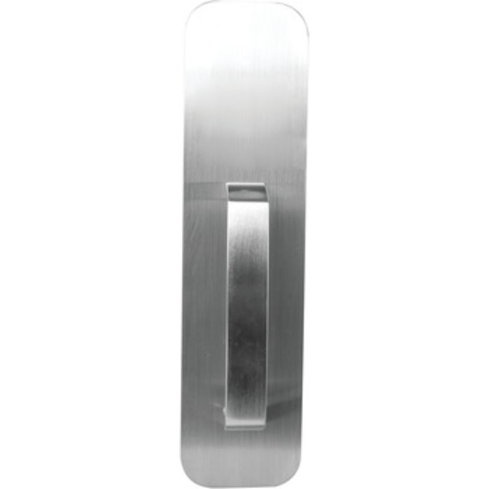 Hafele 911.79.483 Flat Top Plate Pull Dummy Pull Plate in Satin Stainless Steel