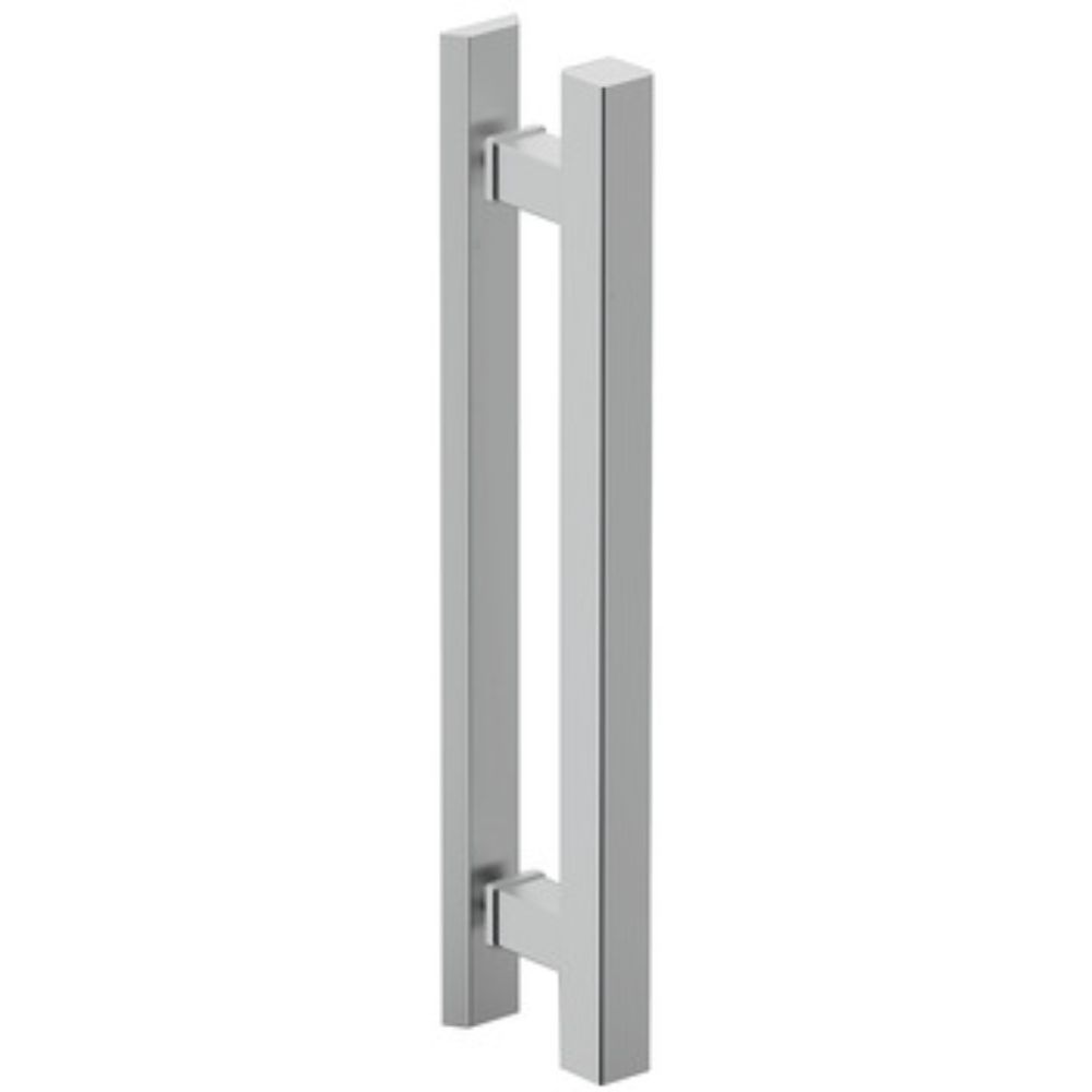 Hafele 905.01.131 Pull Handles Aluminum One-Sided Square in Silver Colored Anodized