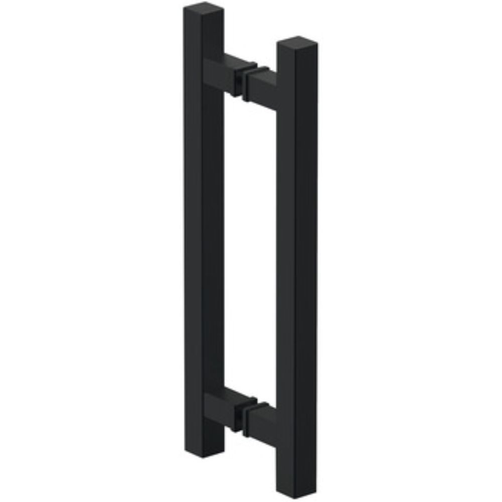 Hafele 905.01.124 Pull Handles Aluminum Two-Sided Square in Black Anodized