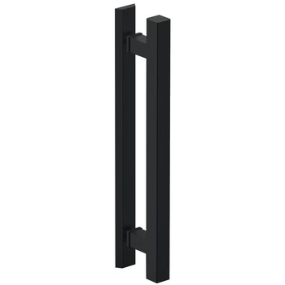 Hafele 905.01.133 Pull Handles Aluminum One-Sided Square in Black Anodized
