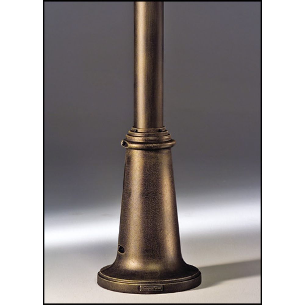 Hanover Lantern 136-3-ABS Wrap Base Exterior Light in Antique Brass