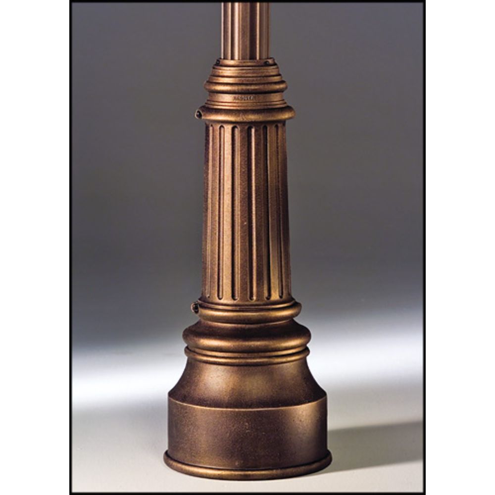 Hanover Lantern 140-3-ABS Wrap Base Exterior Light in Antique Brass