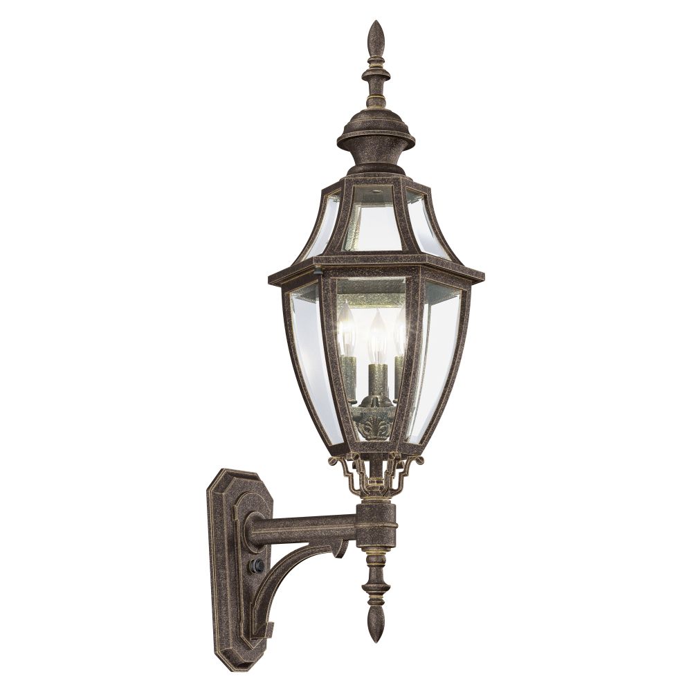 Hanover Lantern B13410-ABS Augusta Medium Wall Lantern in Antique Brass