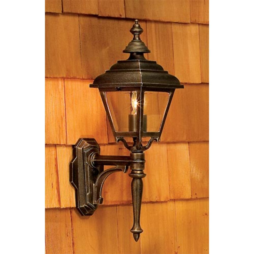 Hanover Lantern B2410-ABS Plymouth Small Wall Lantern in Antique Brass