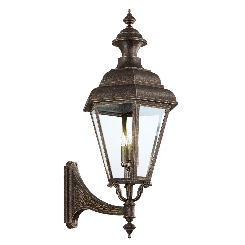 Hanover Lantern B30817-ABS Jamestown Grande Wall Lantern in Antique Brass