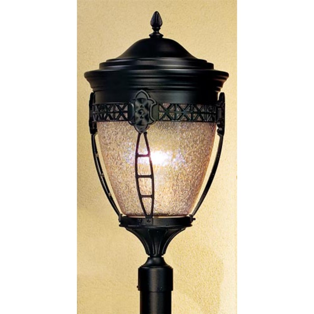 Hanover Lantern B33031-ABS North Hills Medium Post Mount Light in Antique Brass