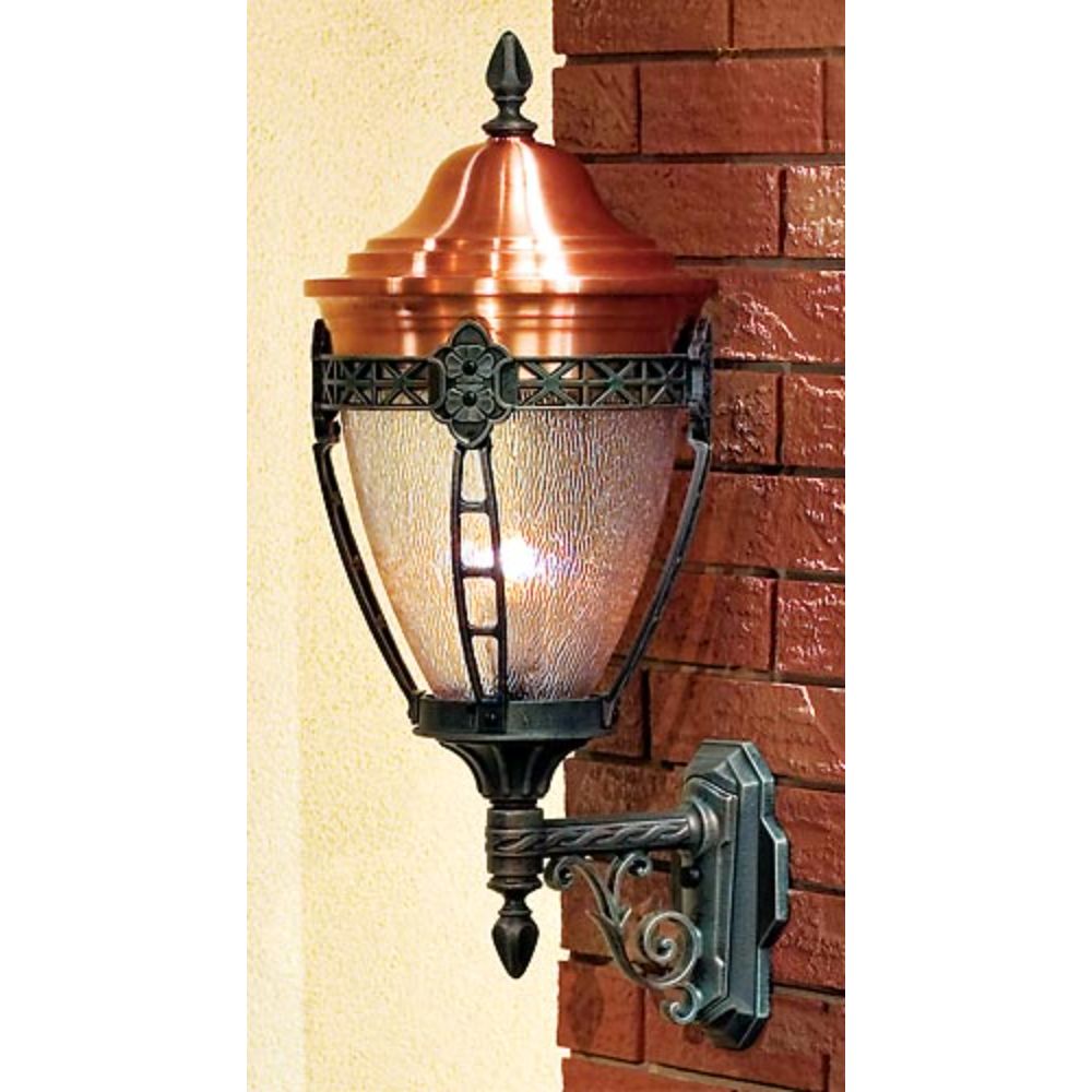 Hanover Lantern B33682FSM-ABS North Hills Small Wall Lantern in Antique Brass