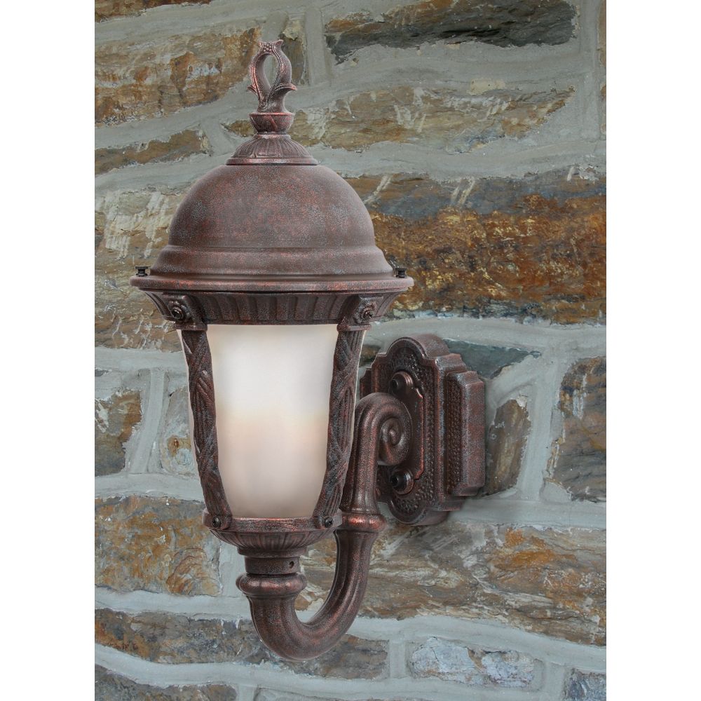 Hanover Lantern B542FRM-ABS Milano Small Wall Lantern in Antique Brass