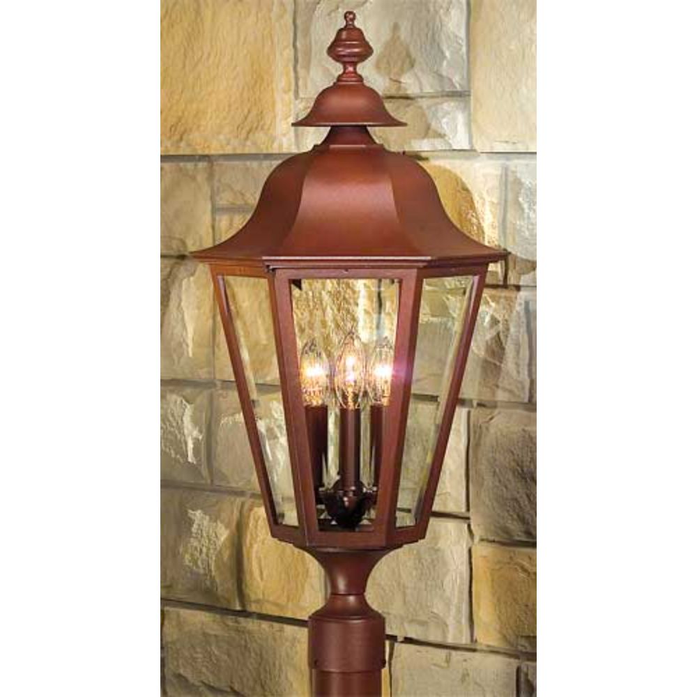 Hanover Lantern B5531-ACP Manor Large Post Mount Light in Antique Copper