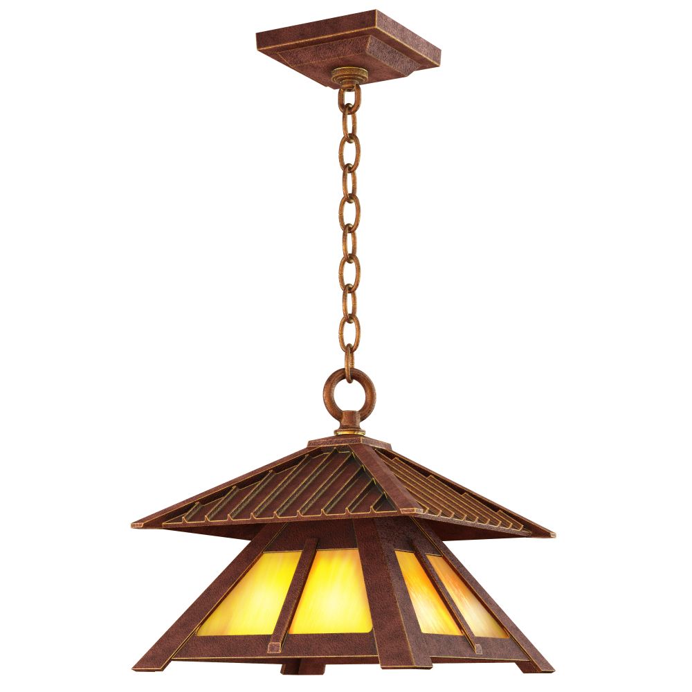 Hanover Lantern B56620-ARD Artisan Large Chain Hung in Antique Red