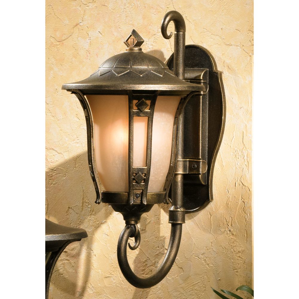 Hanover Lantern B57410-ABS Palermo Medium Wall Lantern in Antique Brass