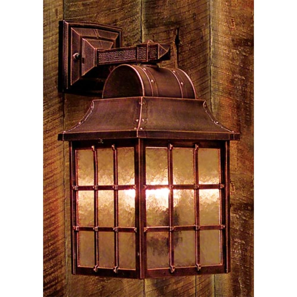 Hanover Lantern B8376-ABS Revere Signature Large Wall Lantern in Antique Brass