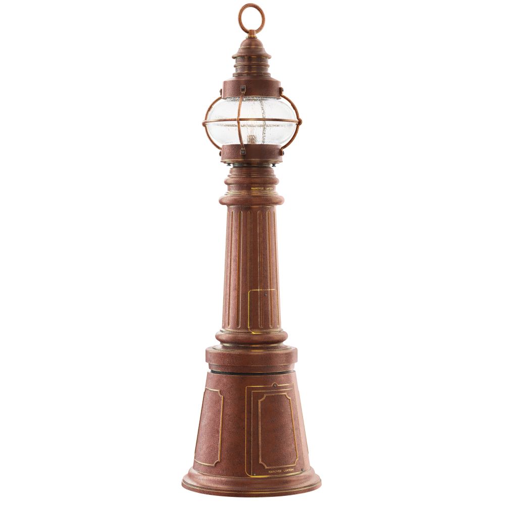 Hanover Lantern B8645-ARD Bridgewater Small Bollard in Antique Red