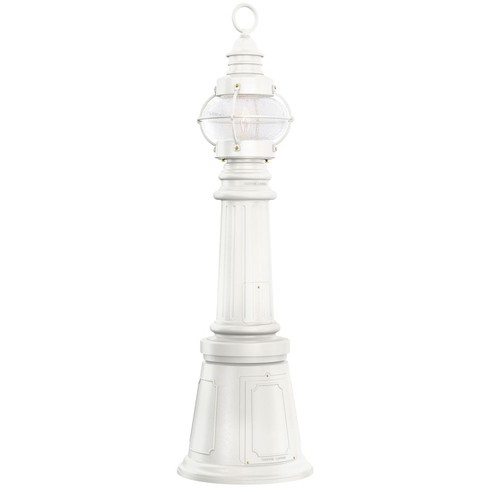 Hanover Lantern B8645-WHT Bridgewater Small Bollard in White