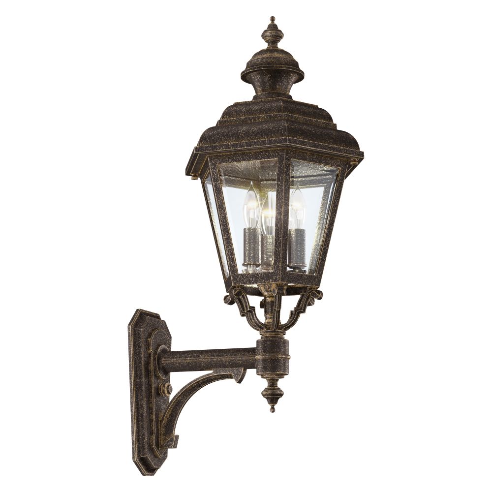 Hanover Lantern B9310-ABS Jamestown Medium Wall Lantern in Antique Brass