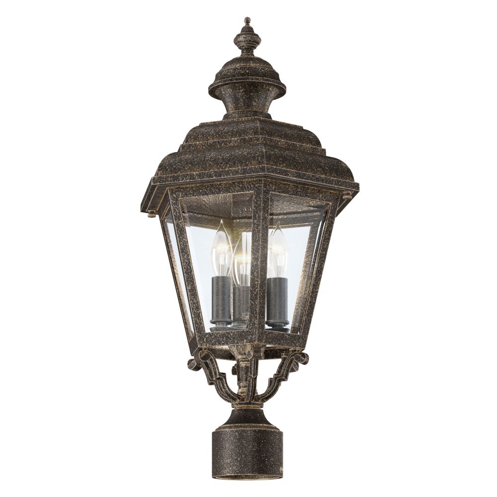 Hanover Lantern B9330-WBZ Jamestown Medium Post Mount Light in Weathered Bronze