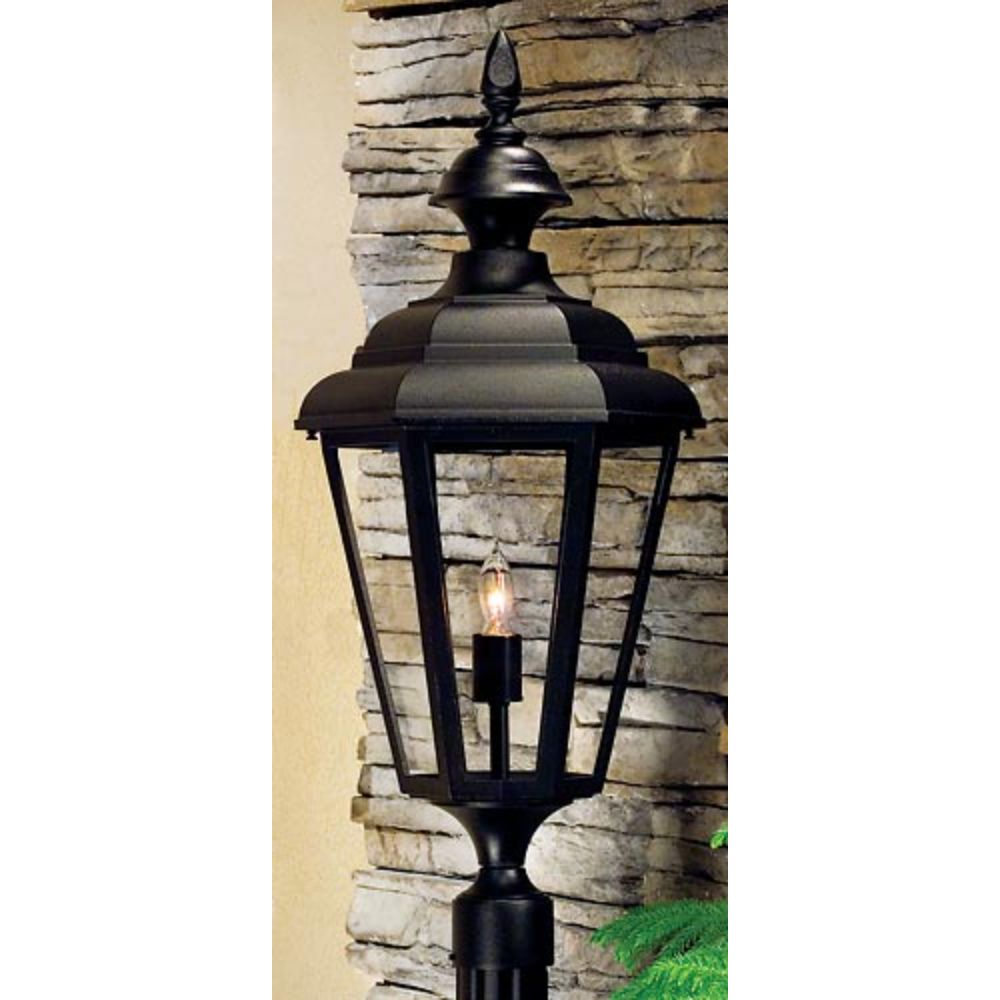 Hanover Lantern B9965-BLK Value Line Large Post Mount Light in Black