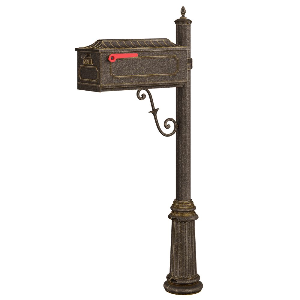 Hanover Lantern M97-ABS Mailbox in Antique Brass