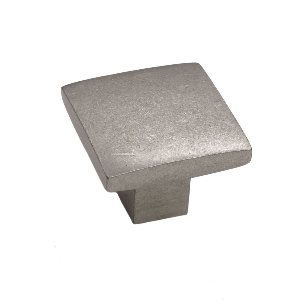 Hardware International 05-501-P Flat Square Knob in Platinum