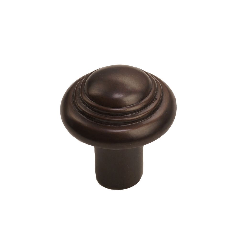 Hardware International 08-603-E Button Round Knob in Espresso