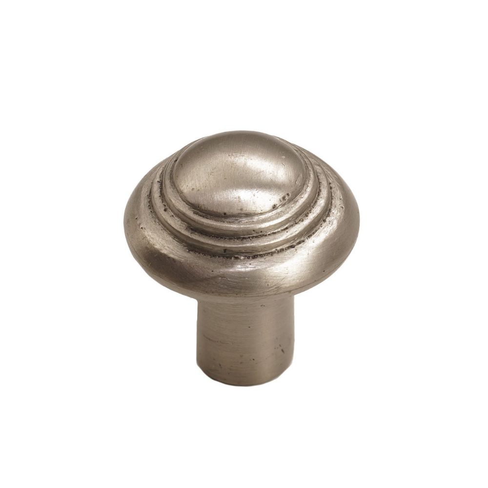 Hardware International 08-602-P Button Round Knob in Platinum