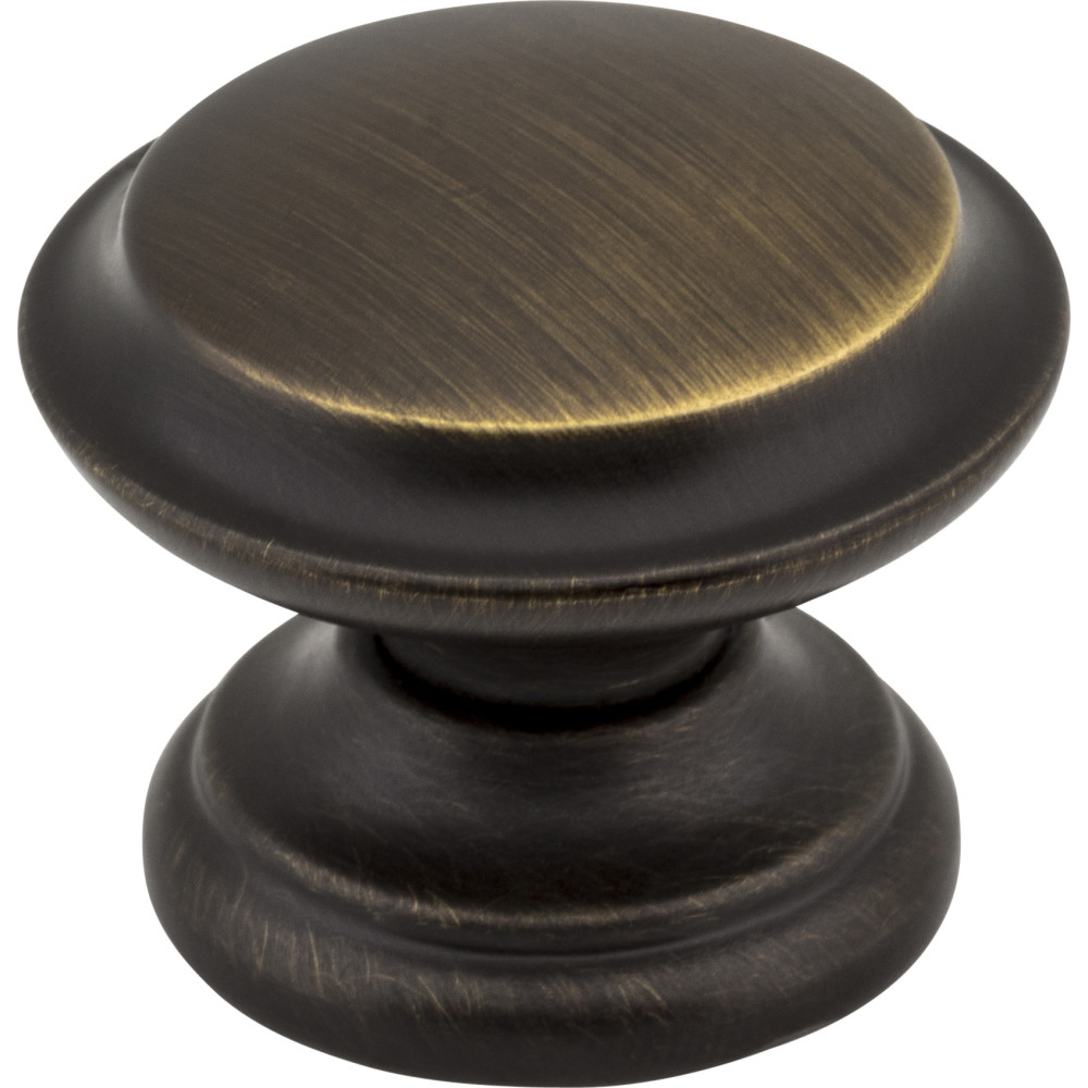 Jeffrey Alexander by Hardware Resources 0251ABSB 1-3/8" Diameter Cabinet Knob. Packaged with one 8/32" x 1" s