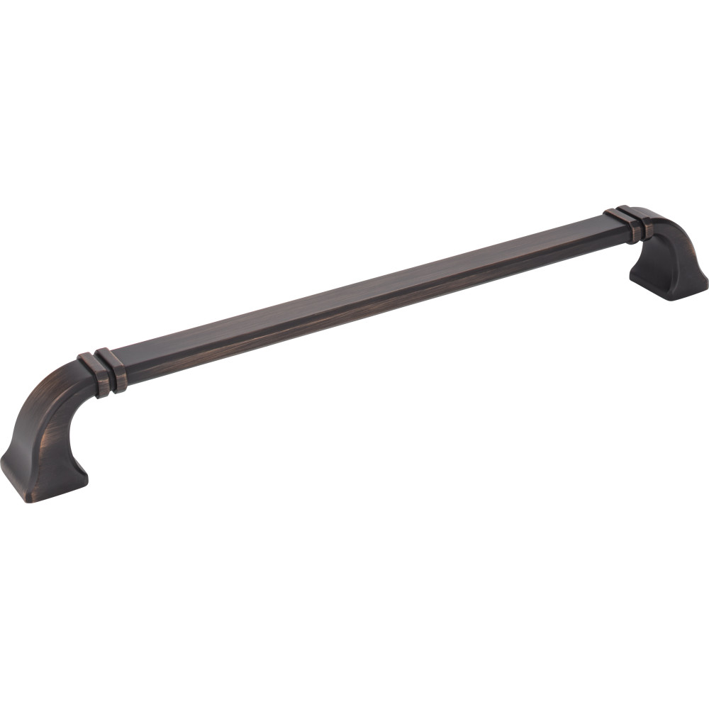 Hardware Resources 165-12DBAC Zinc Die Cast Appliance Pull in Brushed Oil Rubbed Bronze