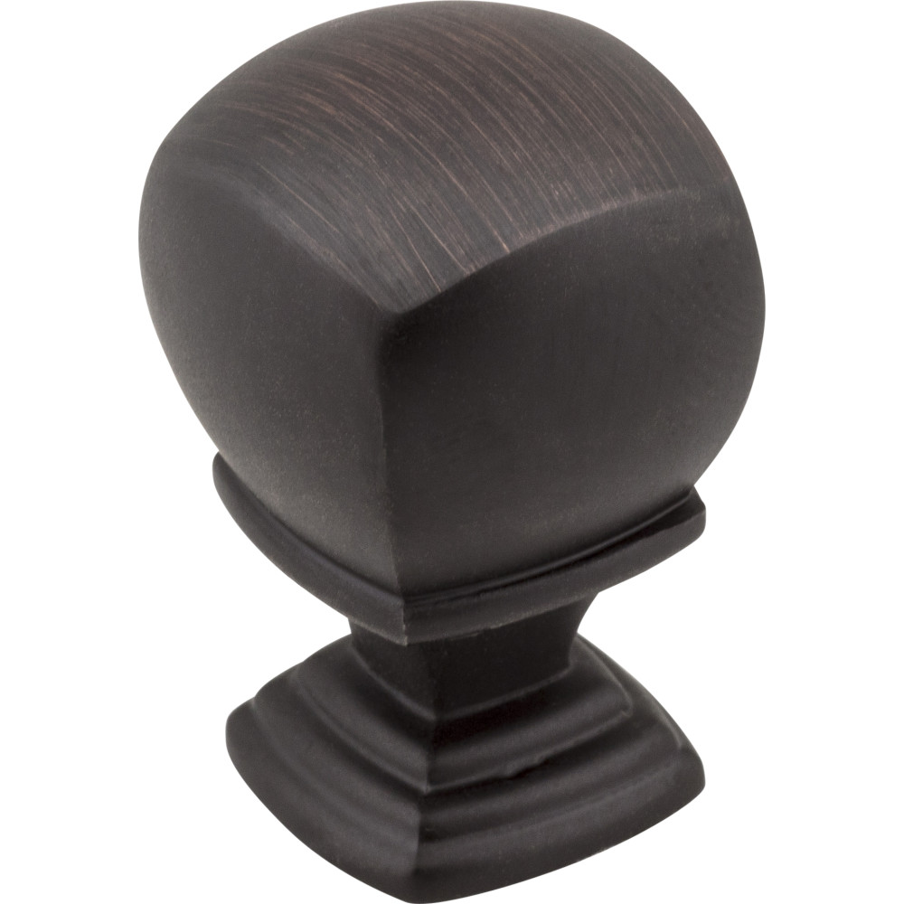 Jeffrey Alexander by Hardware Resources 188DBAC 7/8" Overall Length Cabinet Knob.  Packaged with one 8/32" x