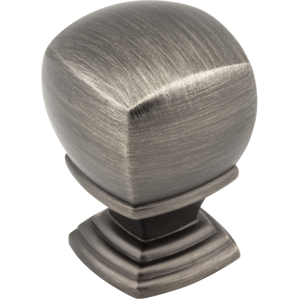 Jeffrey Alexander by Hardware Resources 188L-BNBDL 1" Overall Length Cabinet Knob.  Packaged with one 8/32" x 1