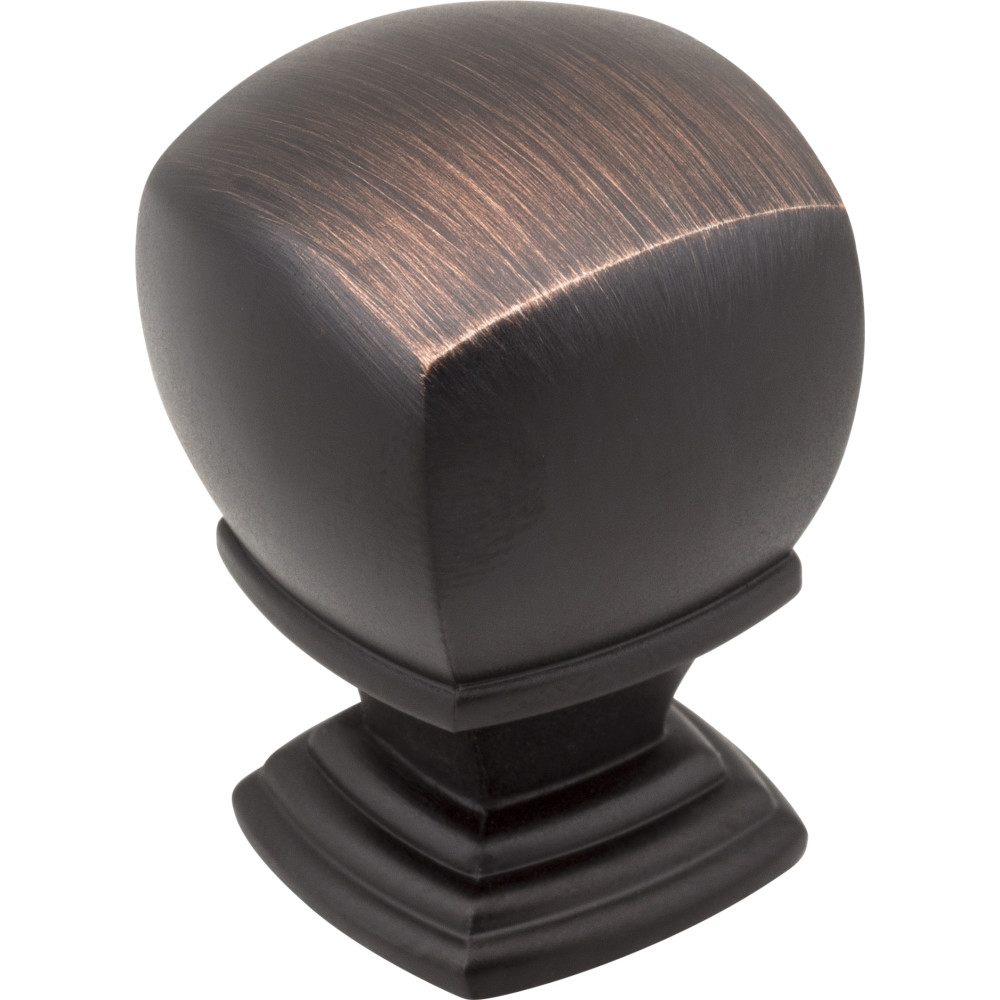 Jeffrey Alexander by Hardware Resources 188L-DBAC 1" Overall Length Cabinet Knob.  Packaged with one 8/32" x 1