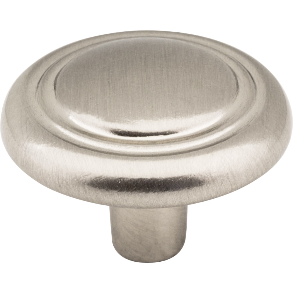 Elements by Hardware Resources 202SN 1-1/4" Diameter Zinc Die Cast Cabinet Knob. Packaged with on
