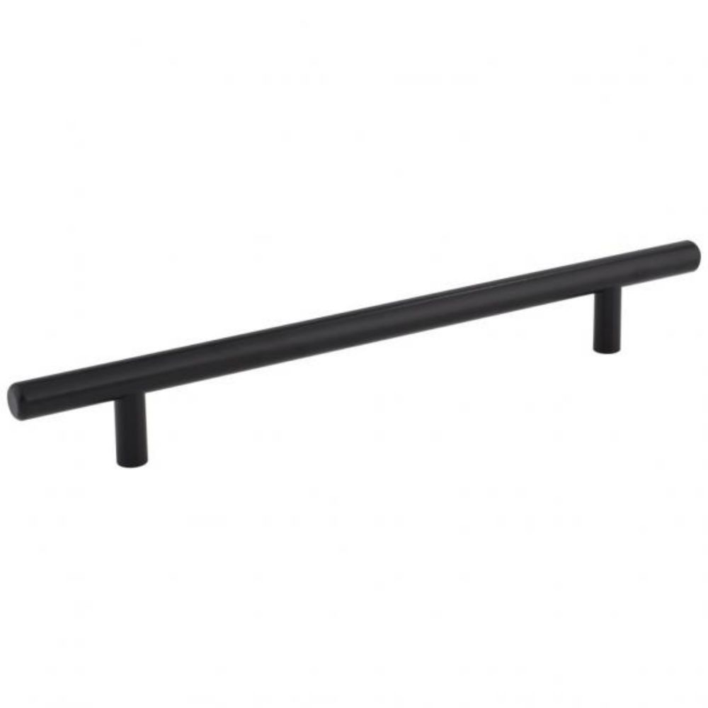 Elements by Hardware Resources 270SSMB Naples 270 mm (10-5/8") Overall Length 7/16" Diameter Hollow Stainless Steel Cabinet Bar Pull with Beveled Ends in Matte Black
