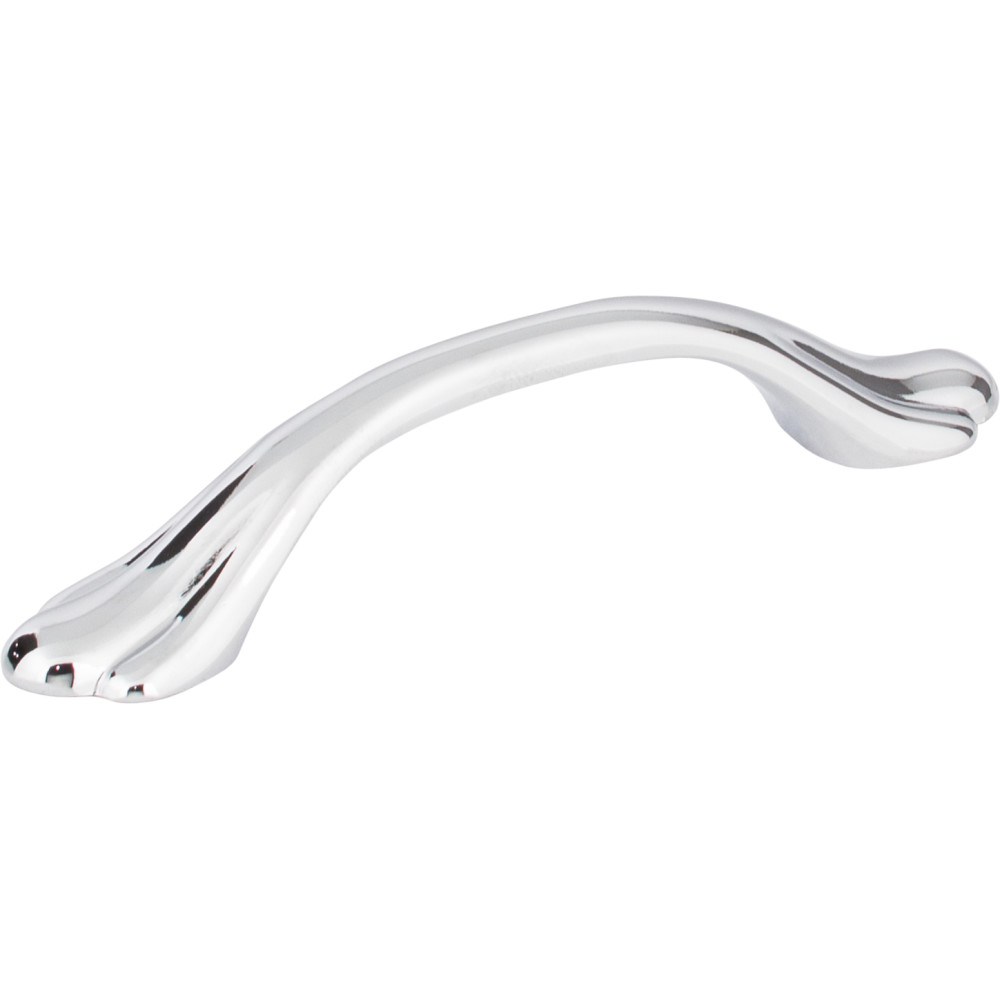 Hardware Resources 3208PC Gatsby 4-1/4" Overall Length Zinc Footed Cabinet Pull Finish: Polished Chrome.