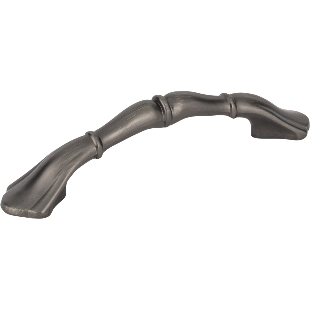 Hardware Resources 3308BNBDL Gatsby 4-1/2" Overall Length Zinc Footed Cabinet Pull Finish: Brushed Pewter.