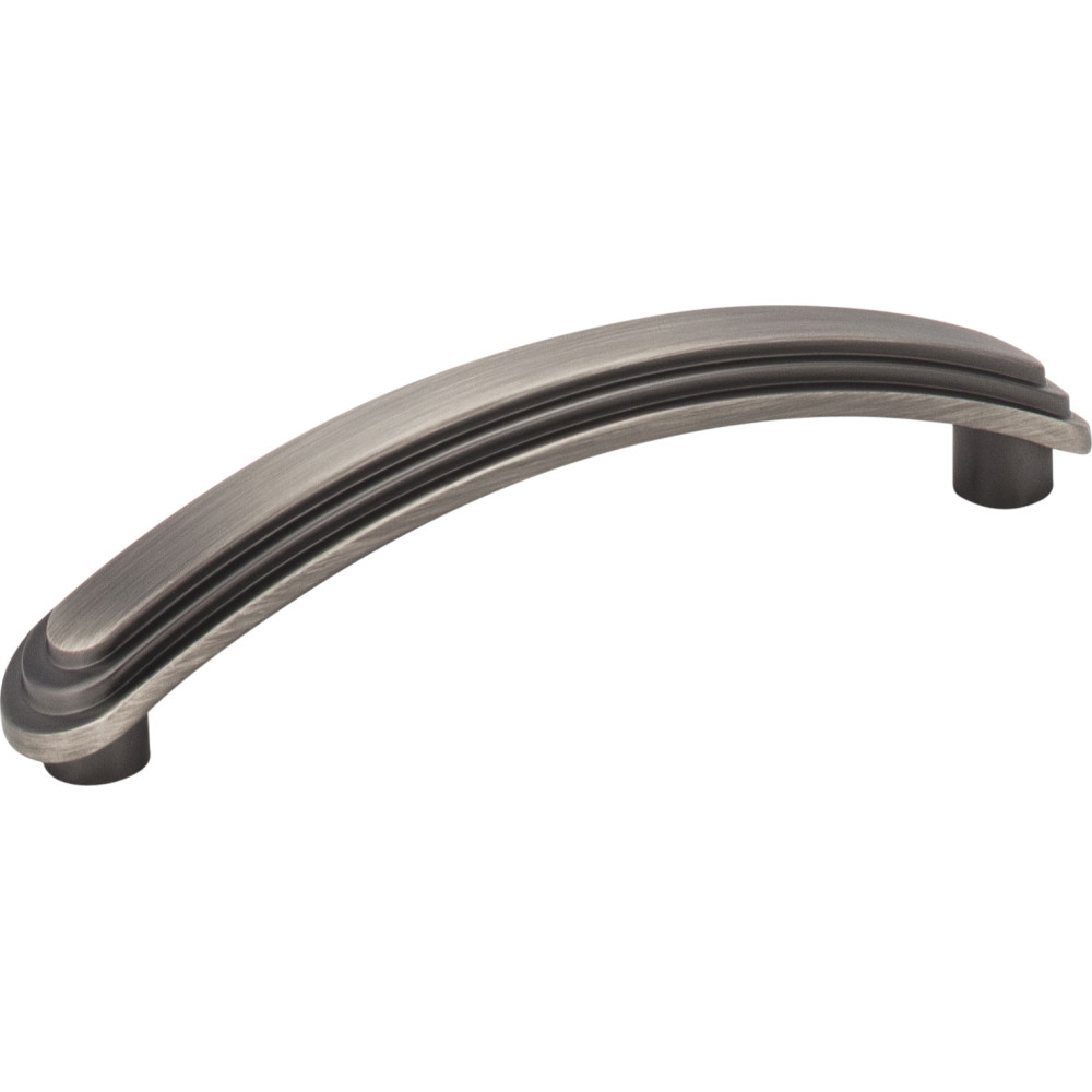 Elements by Hardware Resources 331-96BNBDL 4-1/2" Overall Length Stepped Rounded Cabinet Pull.  Holes a