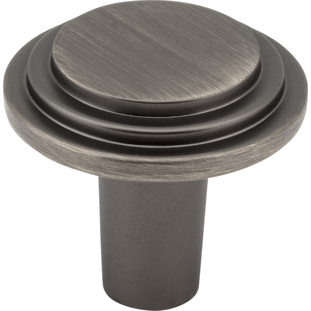 Elements by Hardware Resources 331BNBDL 1-1/8" Diameter Stepped Rounded Cabinet Knob.  Packaged with