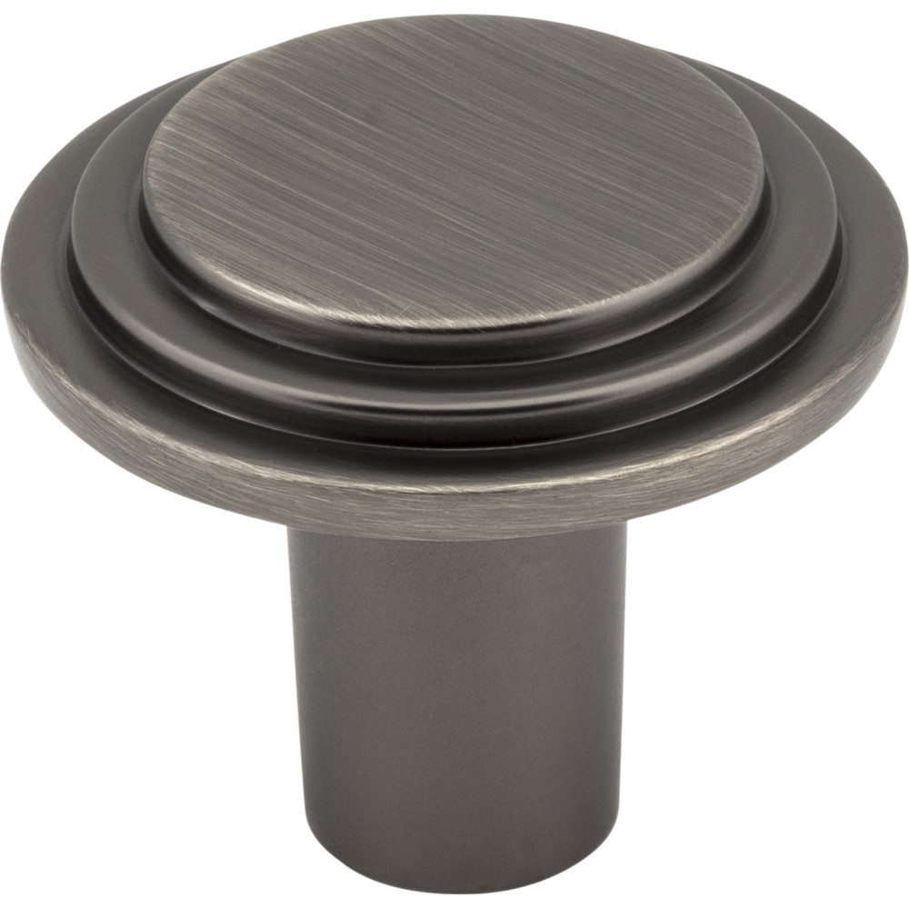 Elements by Hardware Resources 331L-BNBDL 1-1/4" Diameter Stepped Rounded Cabinet Knob.  Packaged with