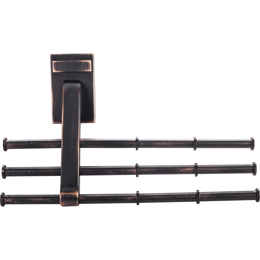 Hardware resources 356T-DBAC Screw mounted tie/scarf rack in Brushed Oil Rubbed Bronze