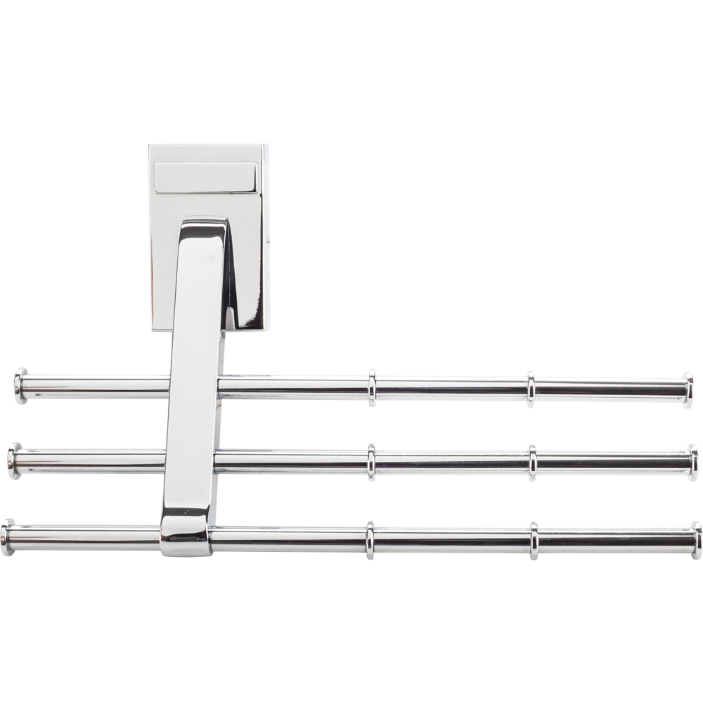 Hardware resources 356T-PC Screw mounted tie/scarf rack in Polished Chrome