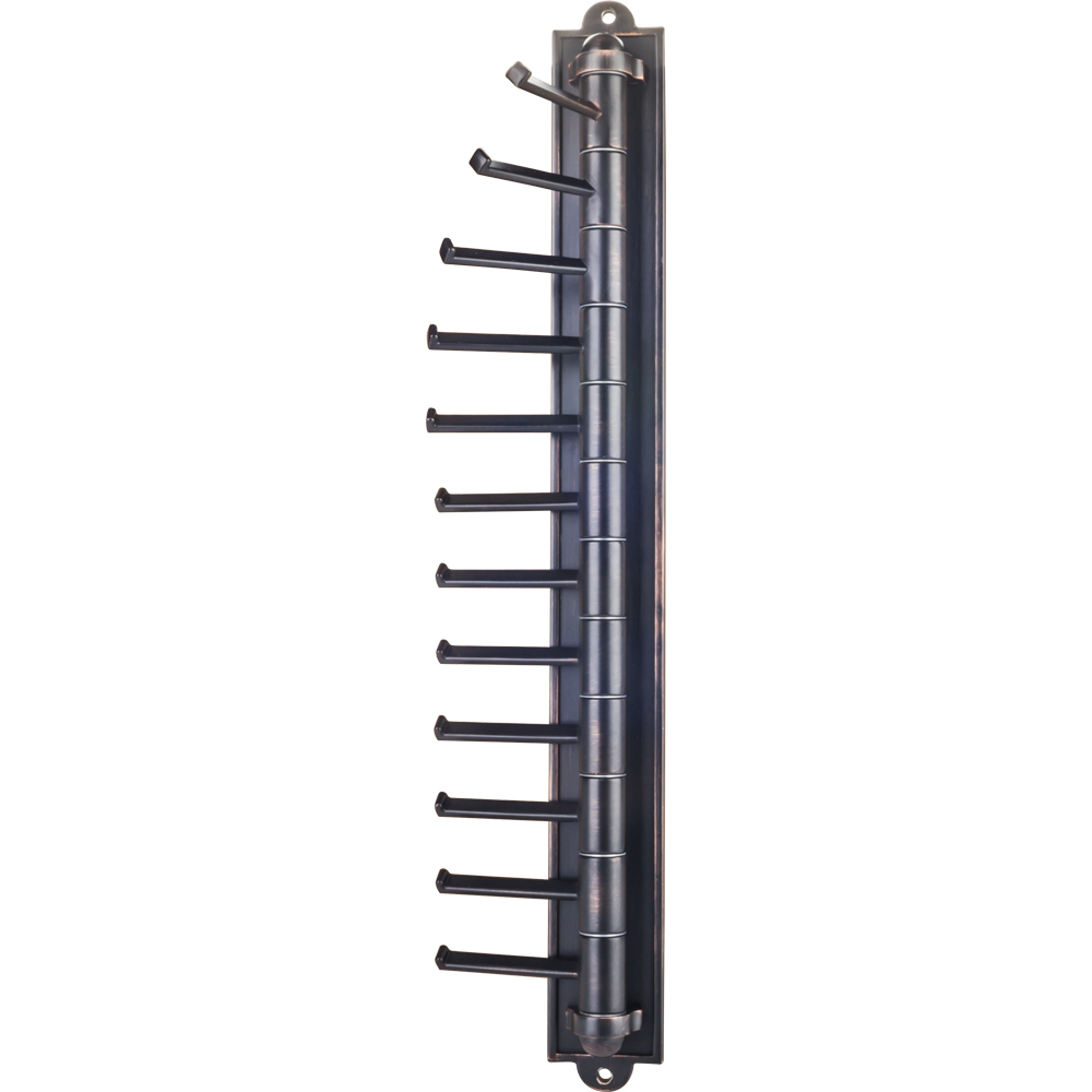 Hardware resources 357T-DBAC Screw mounted tie/scarf rack in Brushed Oil Rubbed Bronze