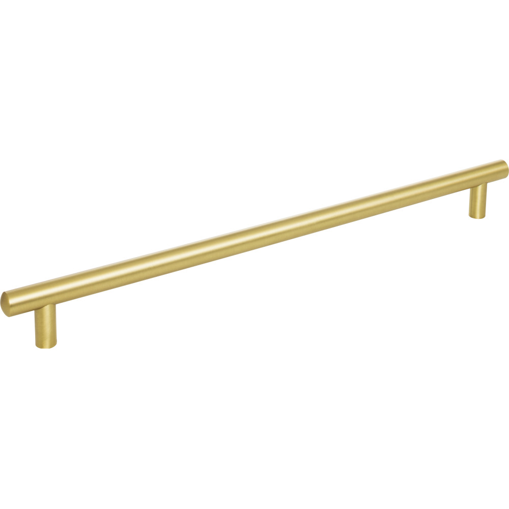 Jeffrey Alexander by Hardware Resources 370BG Key West Cabinet Pull 370 mm (14-9/16") Overall Length 9/16" Diameter Steel Cabinet Bar Pull. Holes are 320 mm center-to-center. Finish in Brushed Gold
