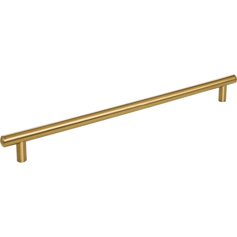 Jeffrey Alexander by Hardware Resources 370SBZ Key West Cabinet Pull 370 mm (14-9/16") Overall Length 9/16" Diameter Steel Cabinet Bar Pull. Holes are 320 mm center-to-center. Finish in Satin Bronze
