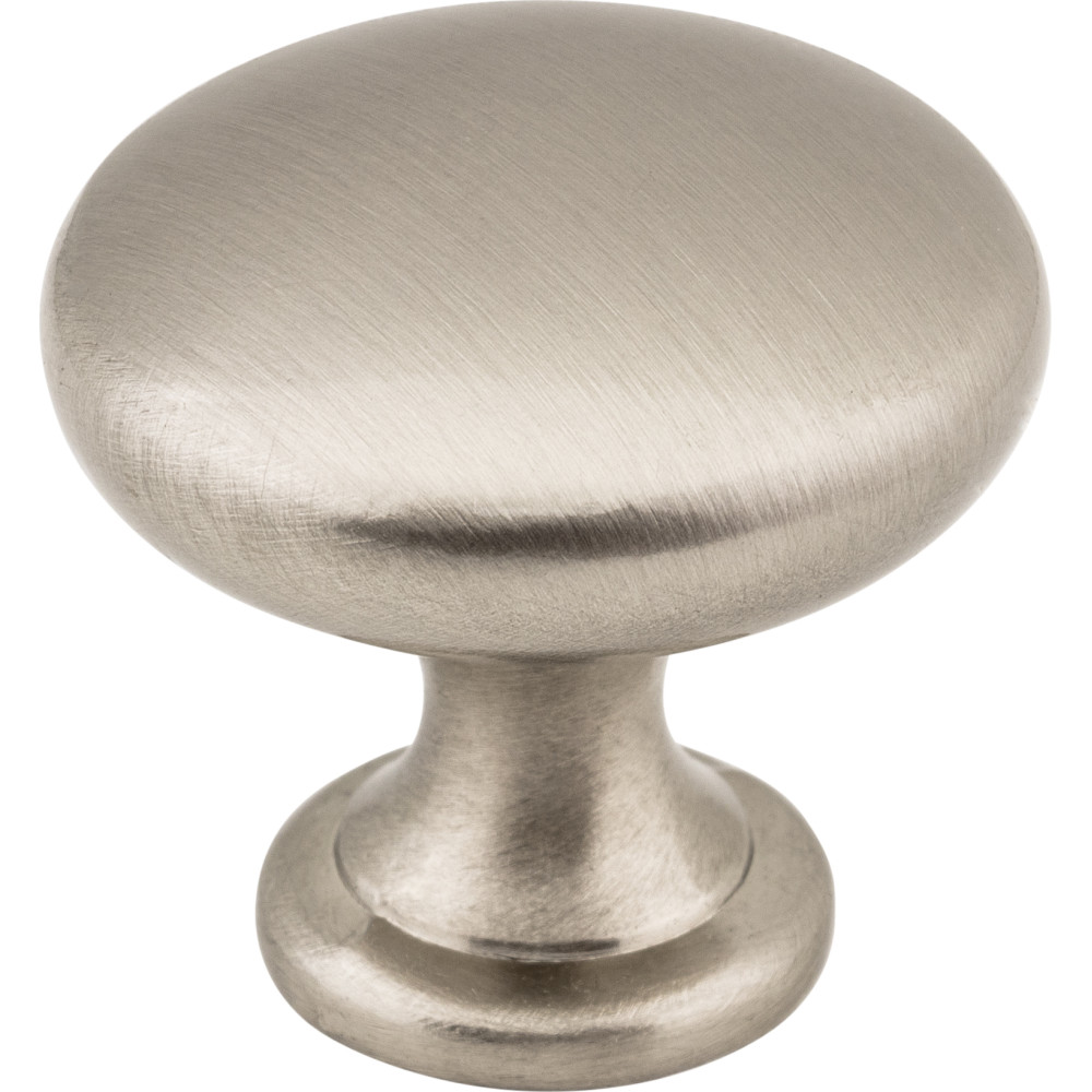 Elements by Hardware Resources 3910-SN-B 1-3/16" Diameter Zinc Die Cast Cabinet Knob. Packaged with o