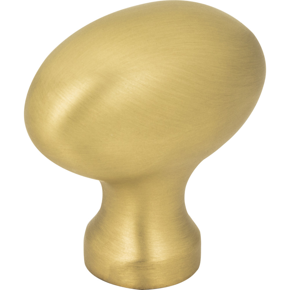 Jeffrey Alexander by Hardware Resources 3991BG Lyon Cabinet Knob 1-9/16" Overall Length Football. Finish in Brushed Gold