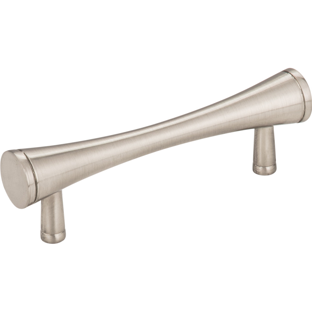 Elements by Hardware Resources 400SN 4" overall length zinc die cast cabinet bar pull.  Holes are