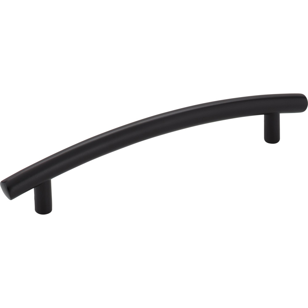 Elements by Hardware Resources 406-128BLK 6-1/2" OL Decorative Cabinet Pull 128mm CC with two 8/32" x 