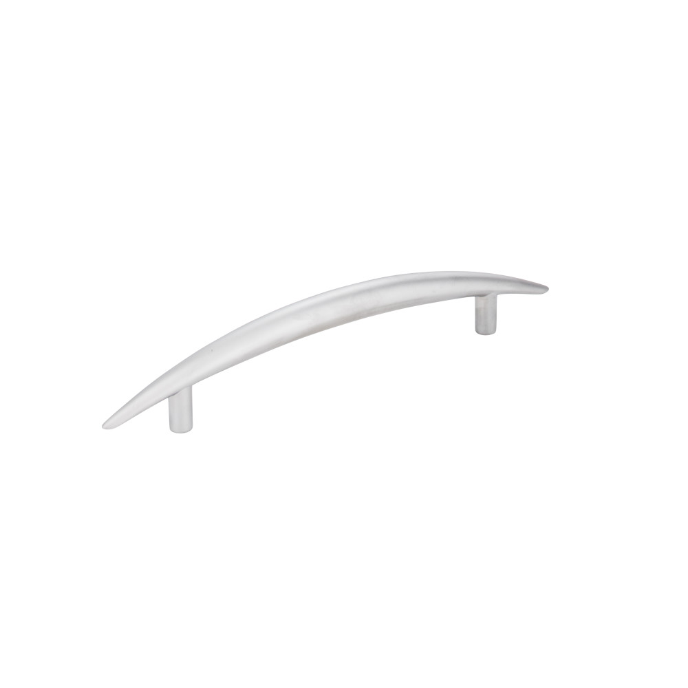Elements by Hardware Resources 409223 7-3/8" OL Curved Pull 5" CC  with two M4 x 1" screws Finish: