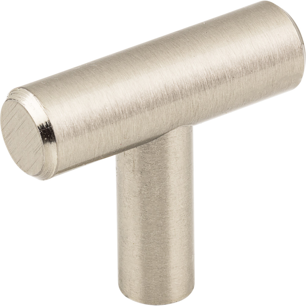 Elements by Hardware Resources 40SN 40mm Overall Length "T" Cabinet Knob with Beveled Ends. 7/16